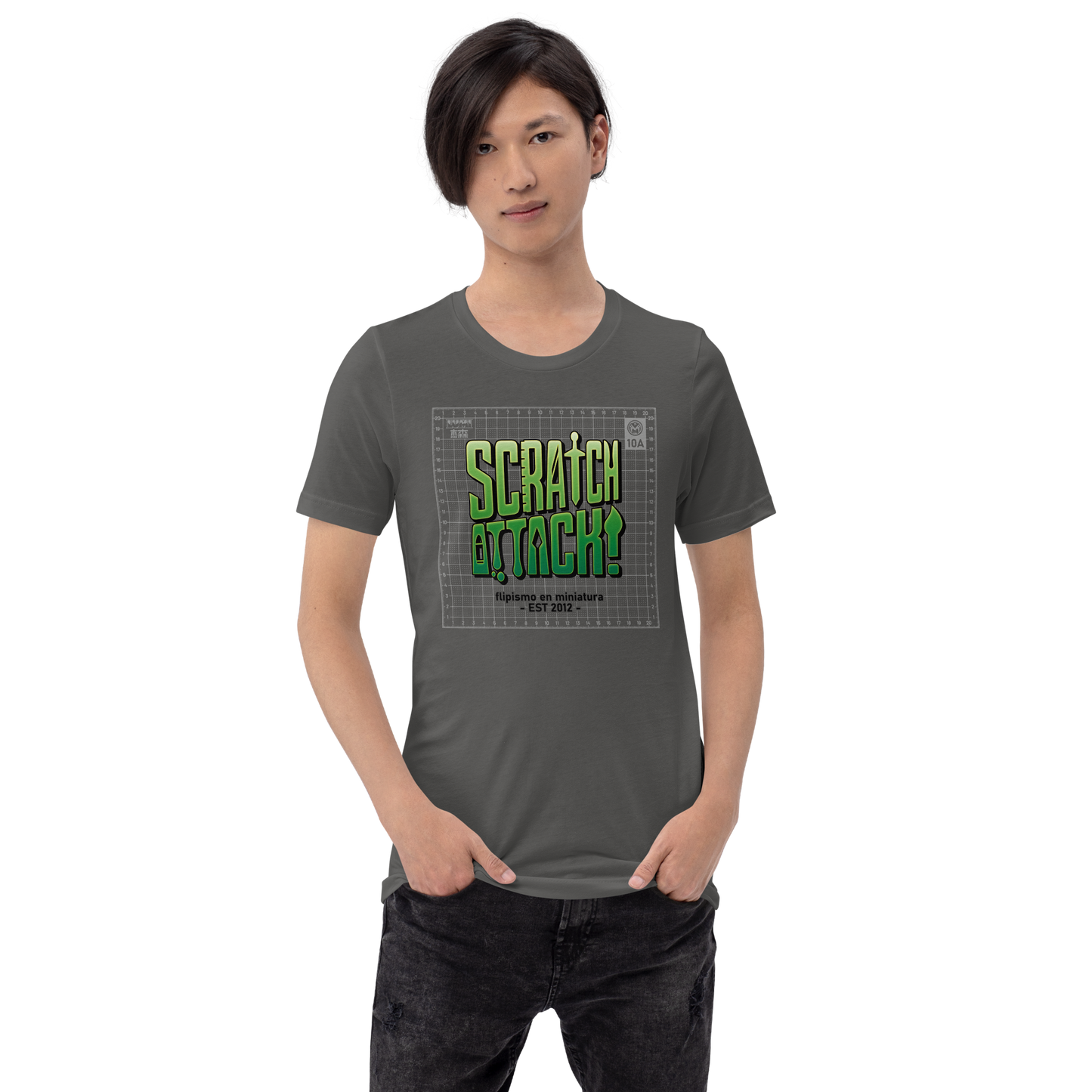 SCRATCH ATTACK - Camiseta "DE CORTE" - Gris
