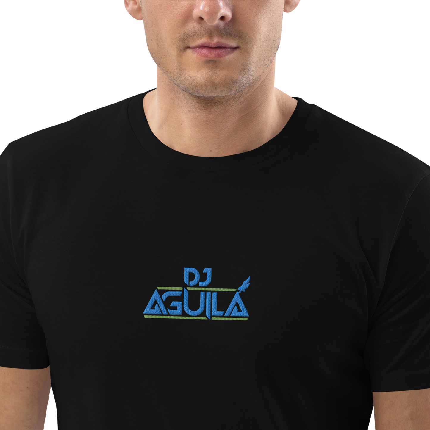 DJ AGUILA -Camiseta de algodón orgánico- Negra